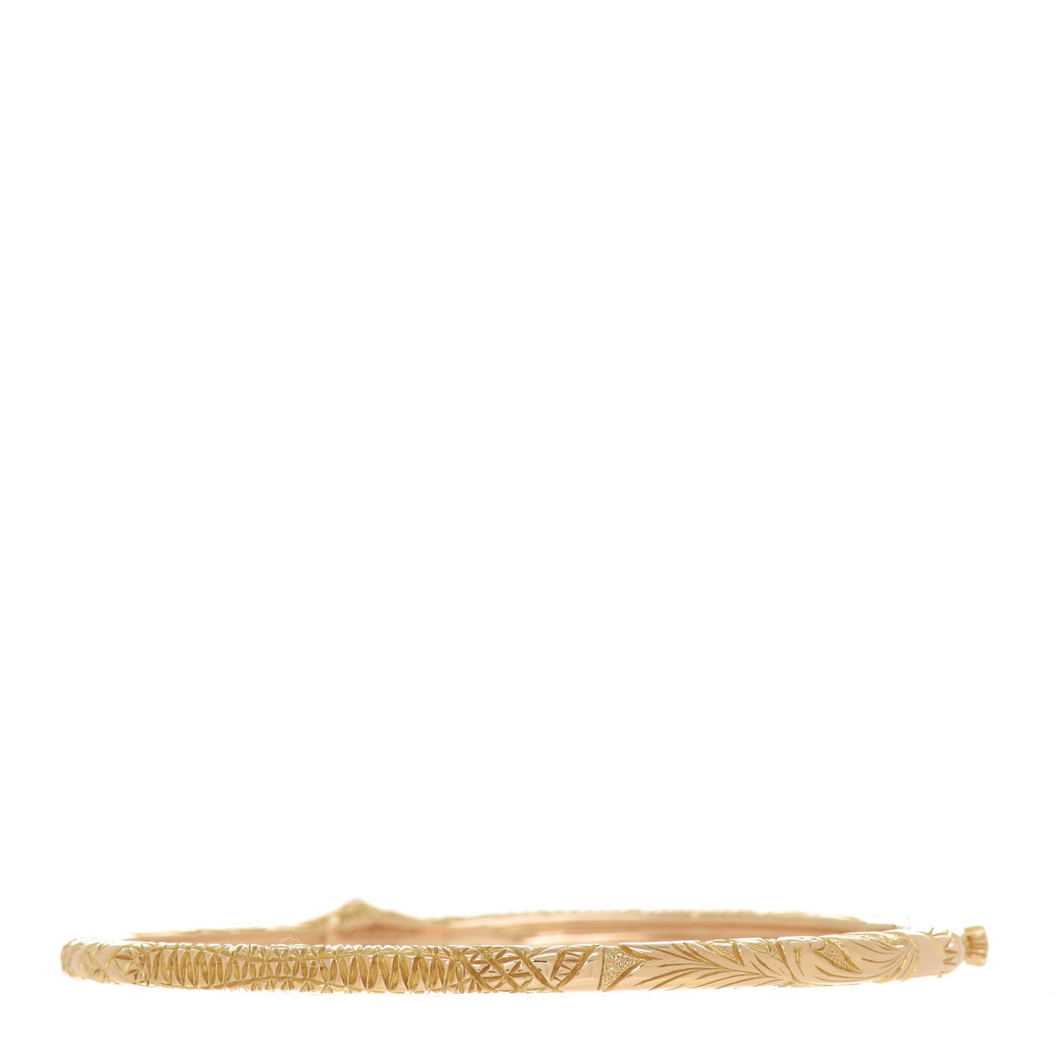 Gucci 18K Yellow Gold Turquoise Ouroboros Snake Bangle Bracelet 2 of 5