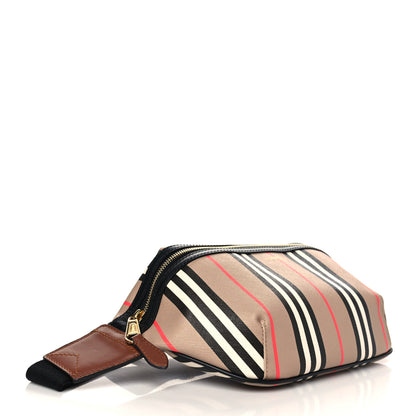 Burberry E-Canvas Icon Stripe Sonny Bum Bag Archive Beige 3 of 5