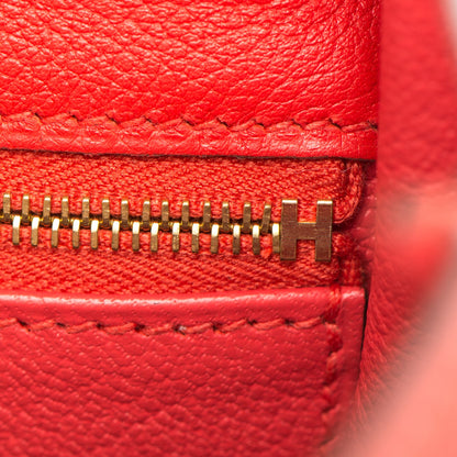 Hermes Evercolor Kelly Retourne 32 Tomate 19 of 25