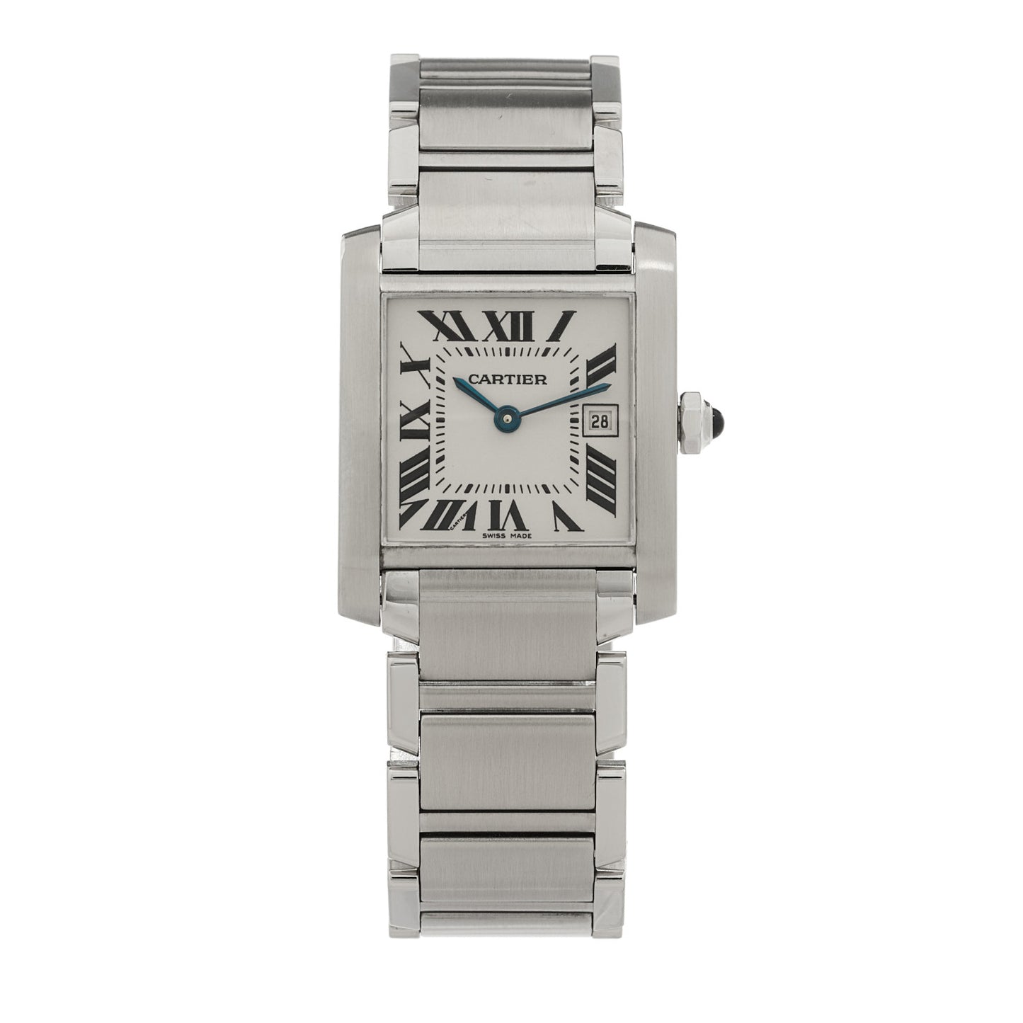 Stainless Steel 25mm Tank Francaise Quartz Watch