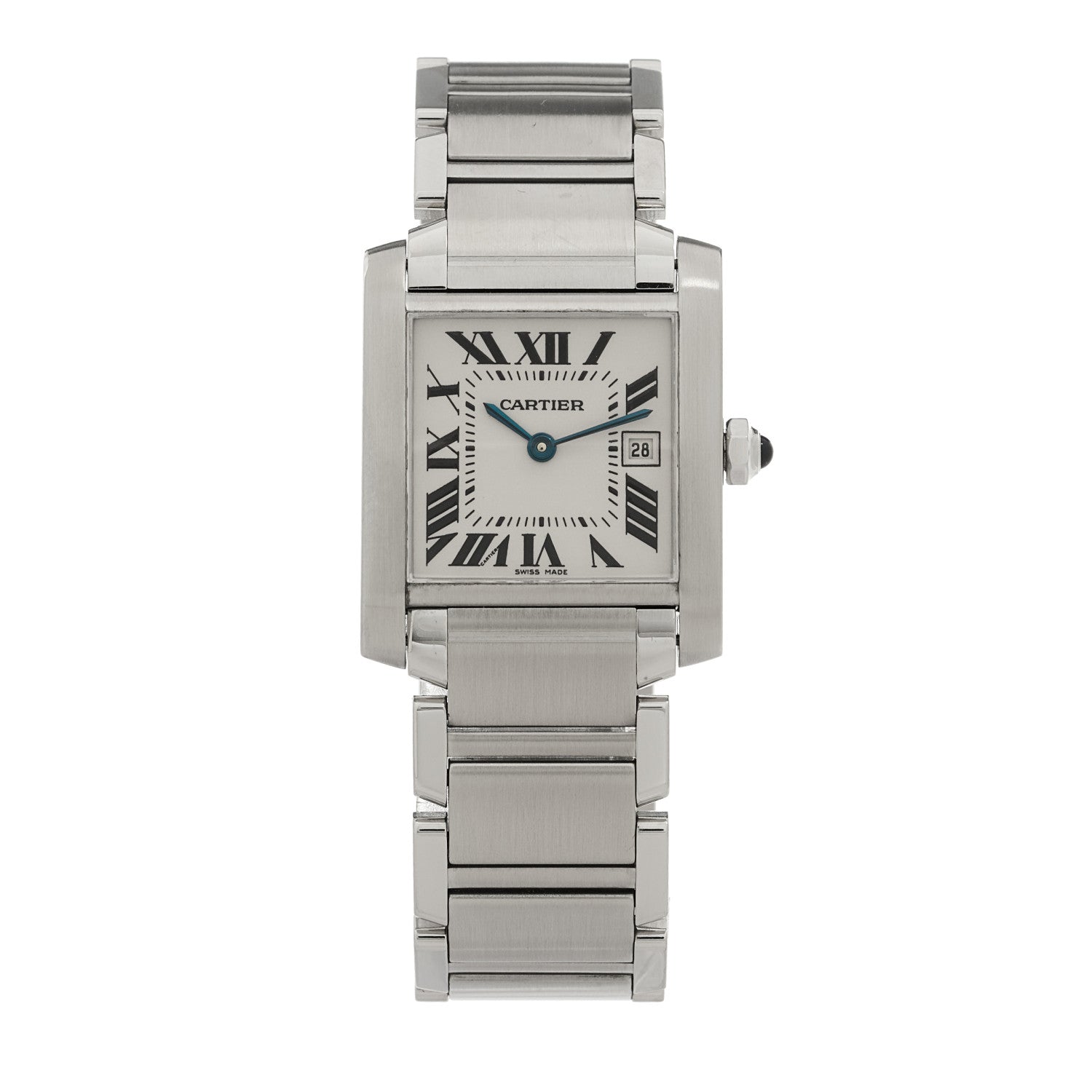 Cartier Stainless Steel 25mm Tank Francaise Quartz Watch 1 of 4