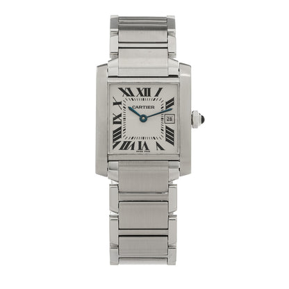 Cartier Stainless Steel 25mm Tank Francaise Quartz Watch 1 of 4
