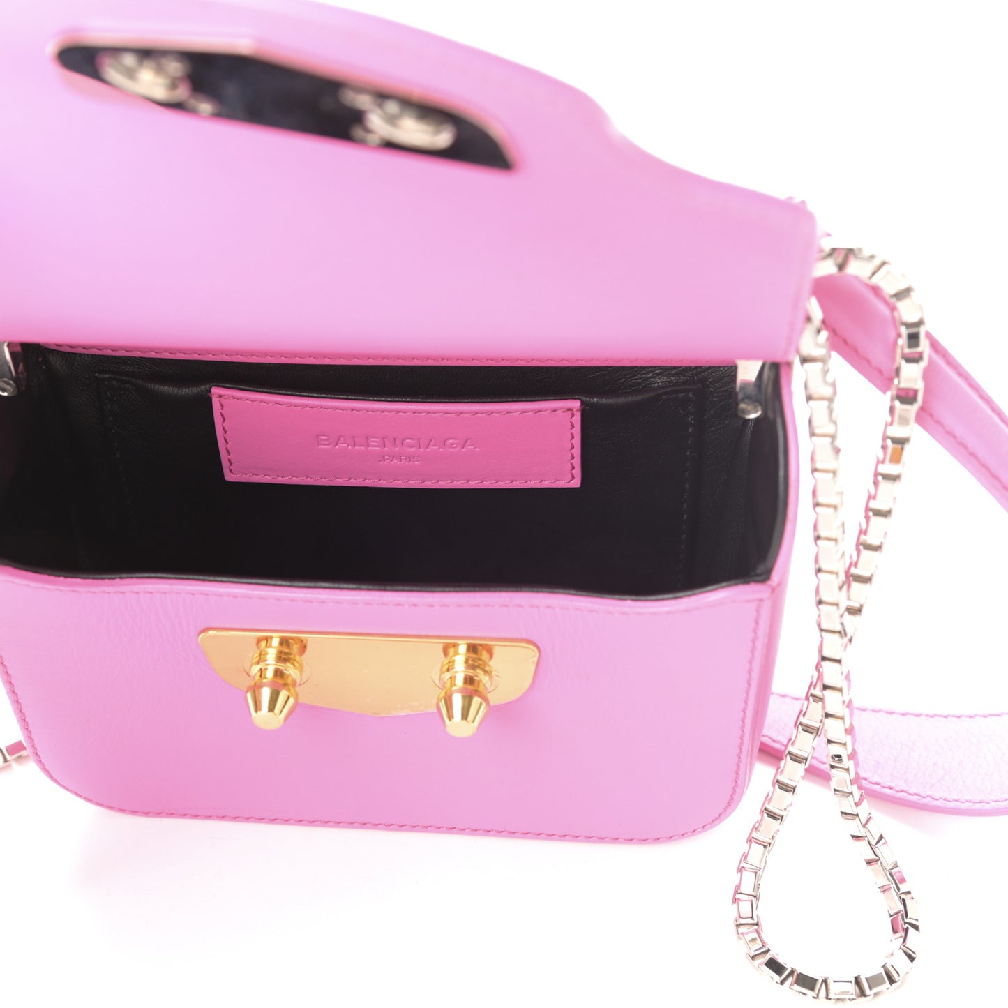 Smooth Calfskin Min Neo Classic Chain Box Rose Bubblegum
