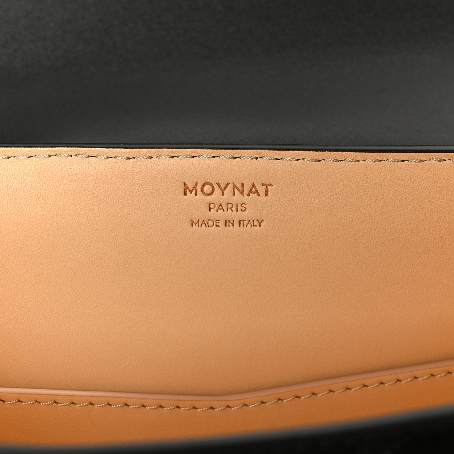 Moynat Lambskin Quilted Gabrielle Clutch Black 6 of 10