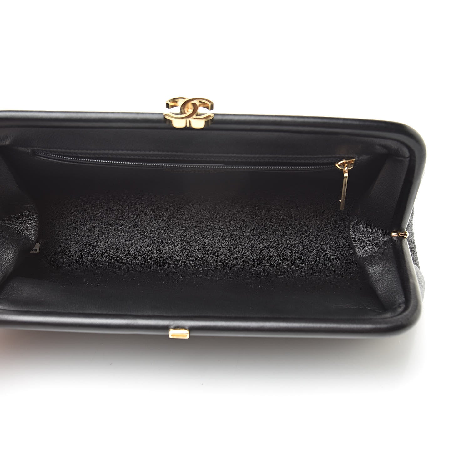 Chanel Lambskin Quilted Timeless Clutch Black 5 of 8