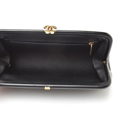 Chanel Lambskin Quilted Timeless Clutch Black 5 of 8