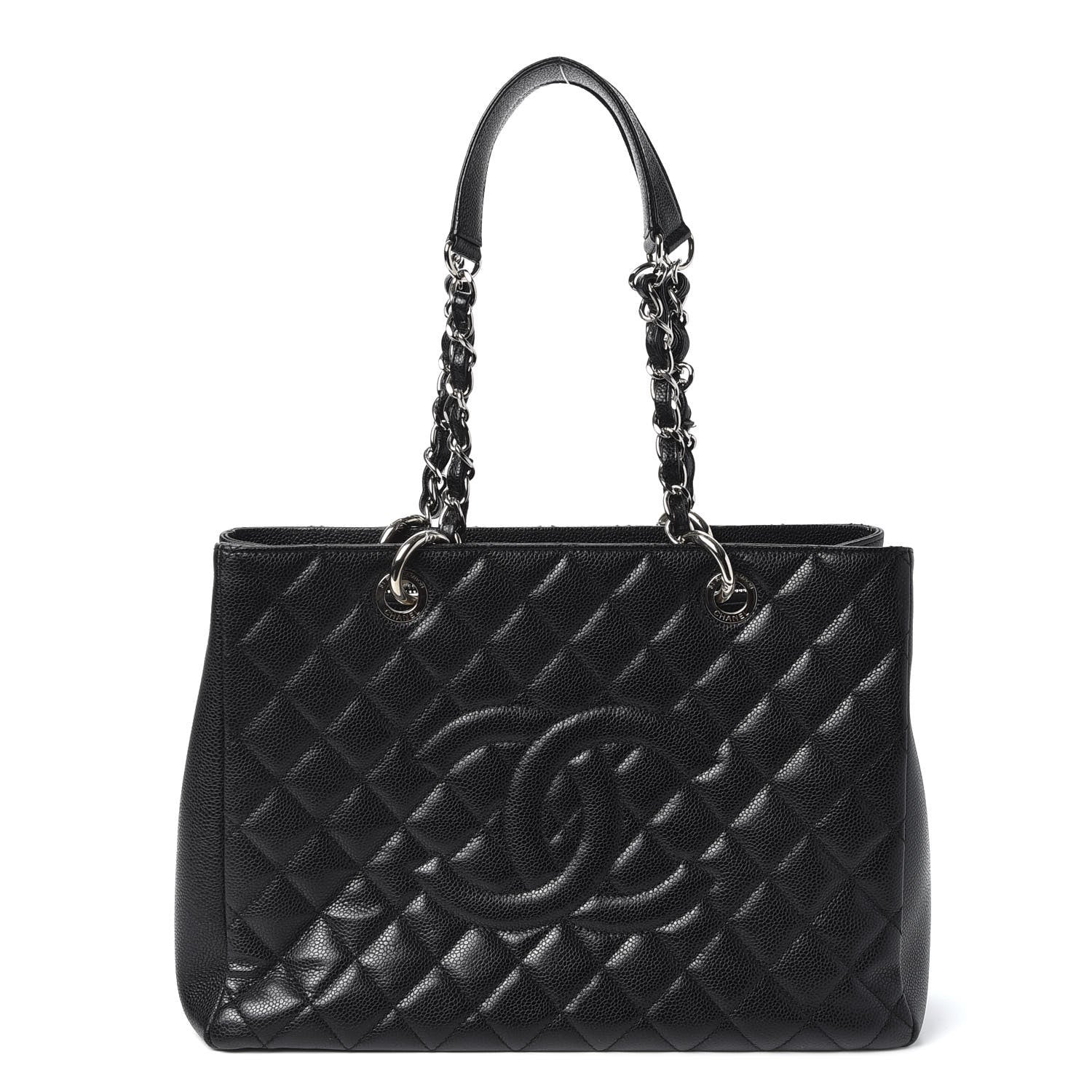 Chanel Caviar Quilted Grand Shopping Tote GST Black 1 of 9