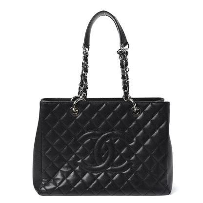 Chanel Caviar Quilted Grand Shopping Tote GST Black 1 of 9