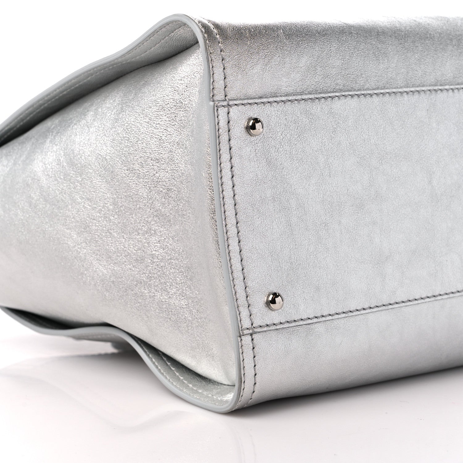 Chanel Metallic Calfskin Medium Deauville Tote Silver 9 of 11