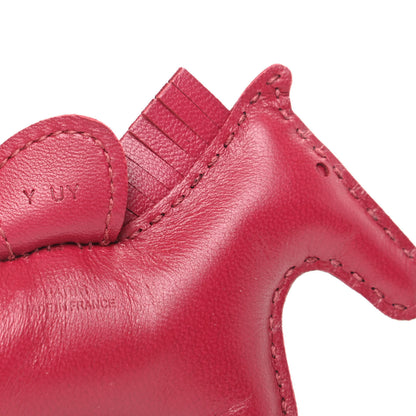 Hermes Milo Lambskin Grigri Rodeo Horse Bag Charm PM Rubis 4 of 5