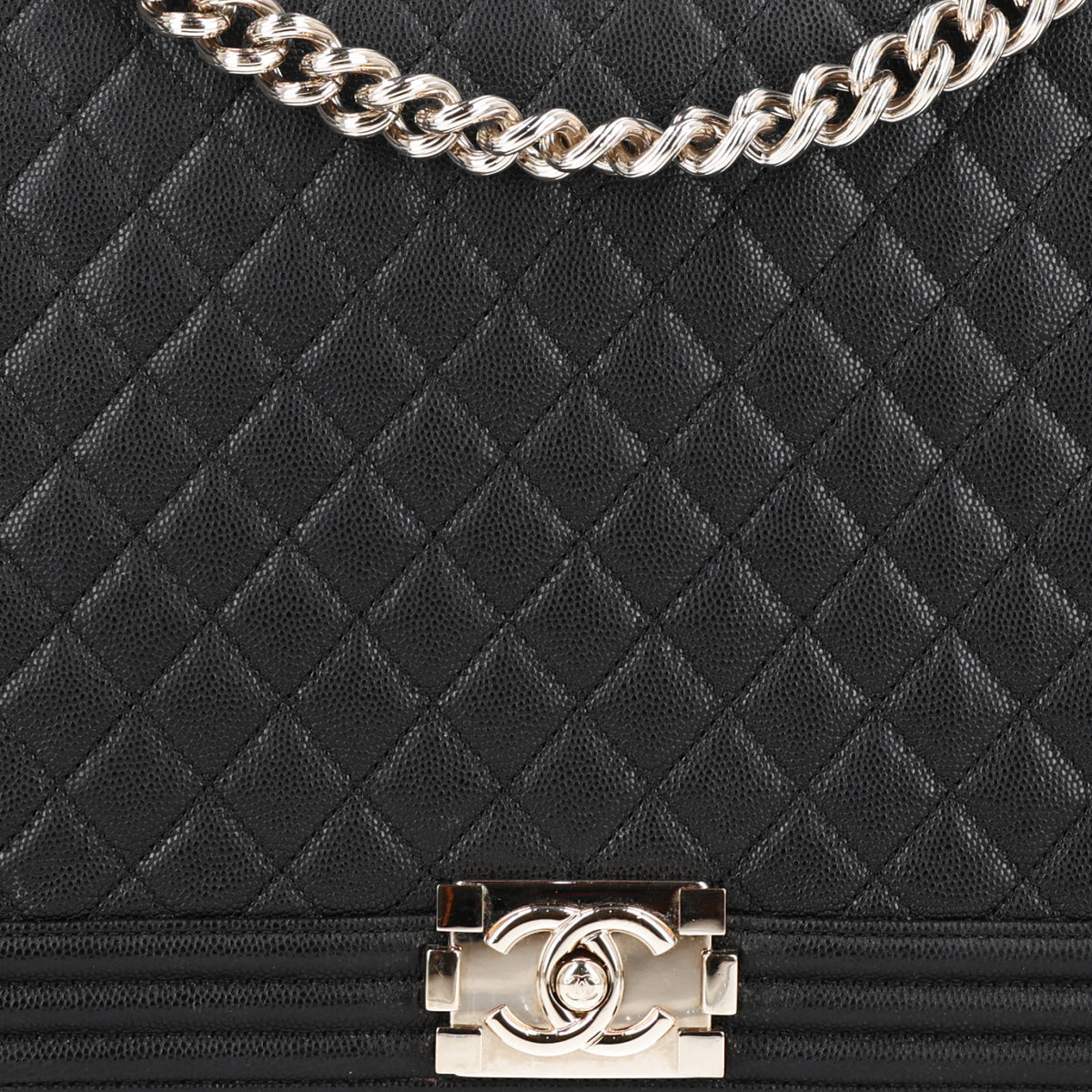 Chanel Caviar Quilted Large Boy Flap Black 8 of 10