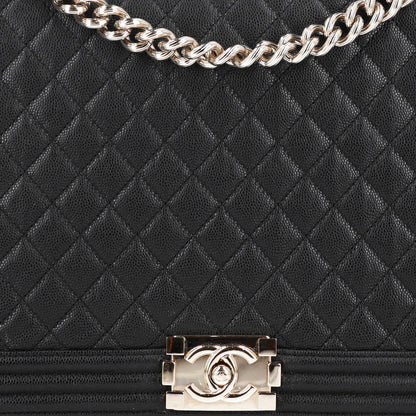Chanel Caviar Quilted Large Boy Flap Black 8 of 10