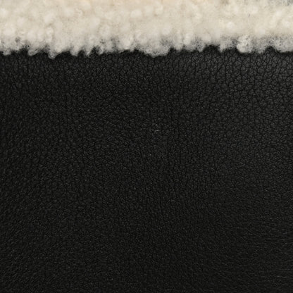 Louis Vuitton Grained Calfskin Shearling On My Side MM Black 10 of 11