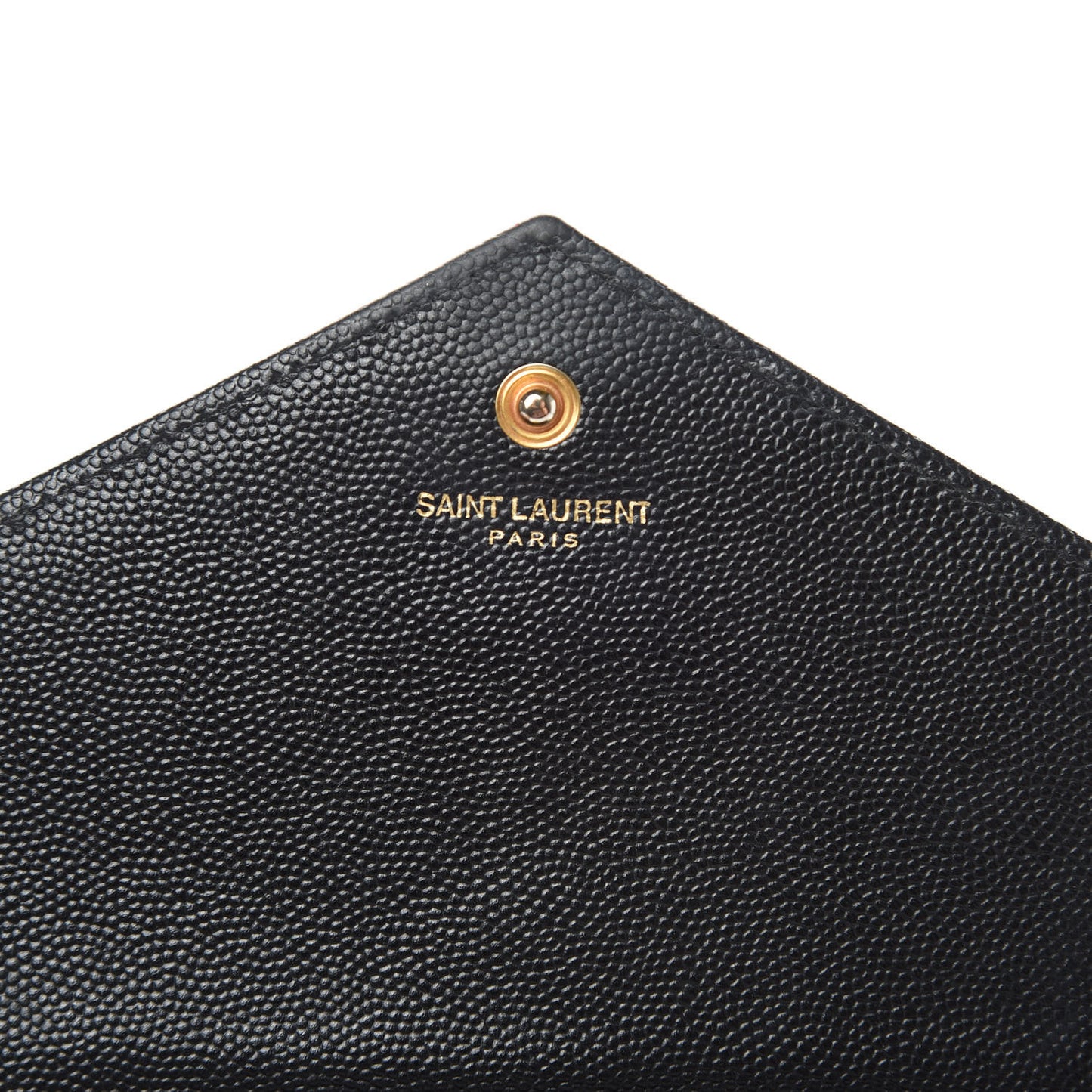 Grain De Poudre Matelasse Chevron Monogram Chain Wallet Black