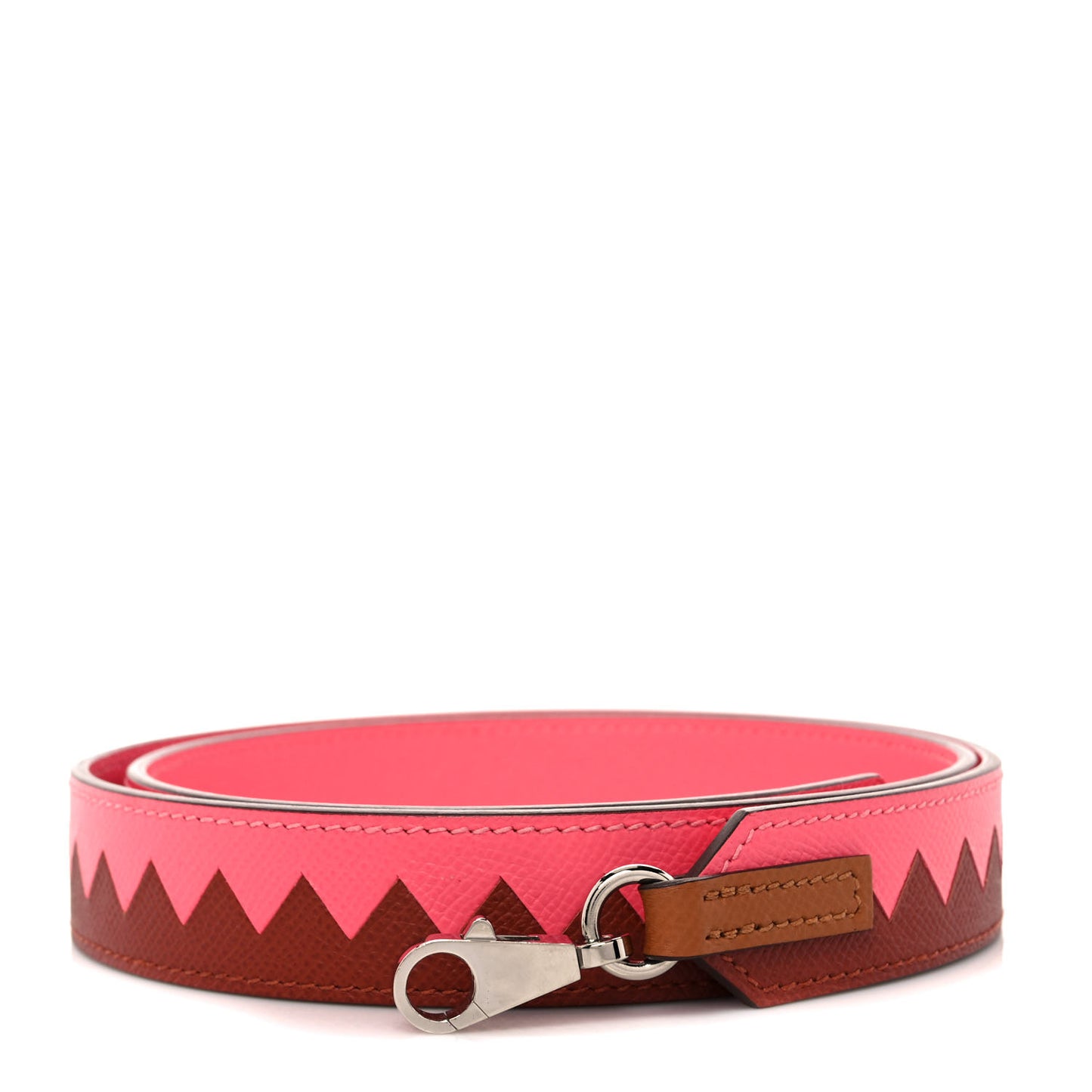 Epsom 30mm Tressage Au Galop Shoulder Strap Rose Azalee Senne Gold