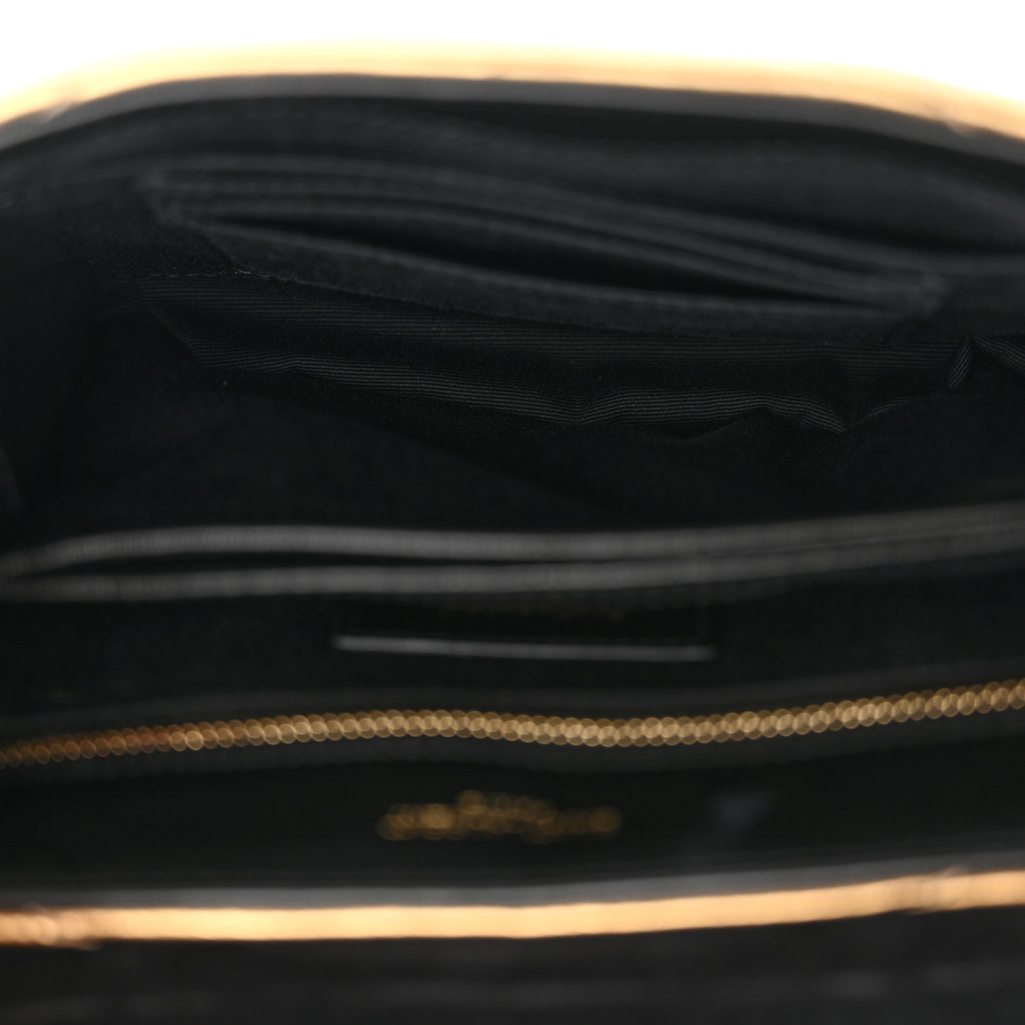 Metallic Calfskin Y Quilted Monogram Toy Loulou Crossbody Bag Gold