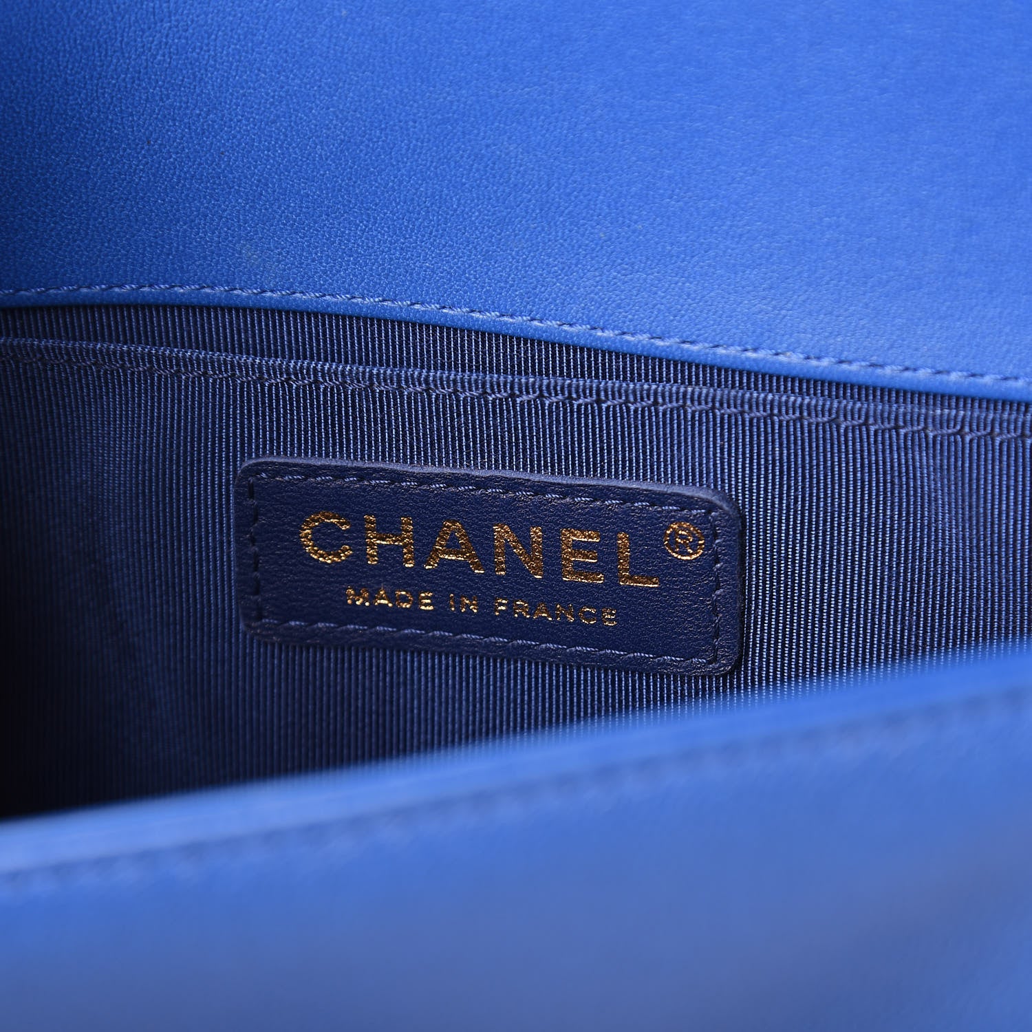 Chanel Calfskin Quilted Small Boy Flap Blue 8 of 10