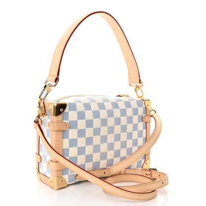 Louis Vuitton Damier Vernis Calfskin Side Trunk MM Celeste Blue 3 of 10