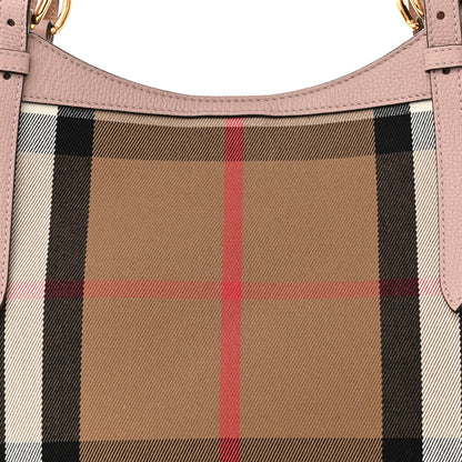 Burberry House Check Grainy Calfskin Small Canterbury Tote Pale Orchid 9 of 12