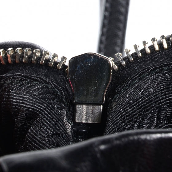 Prada Nappa Grommets Clutch Wristlet Nero Black 20 of 20