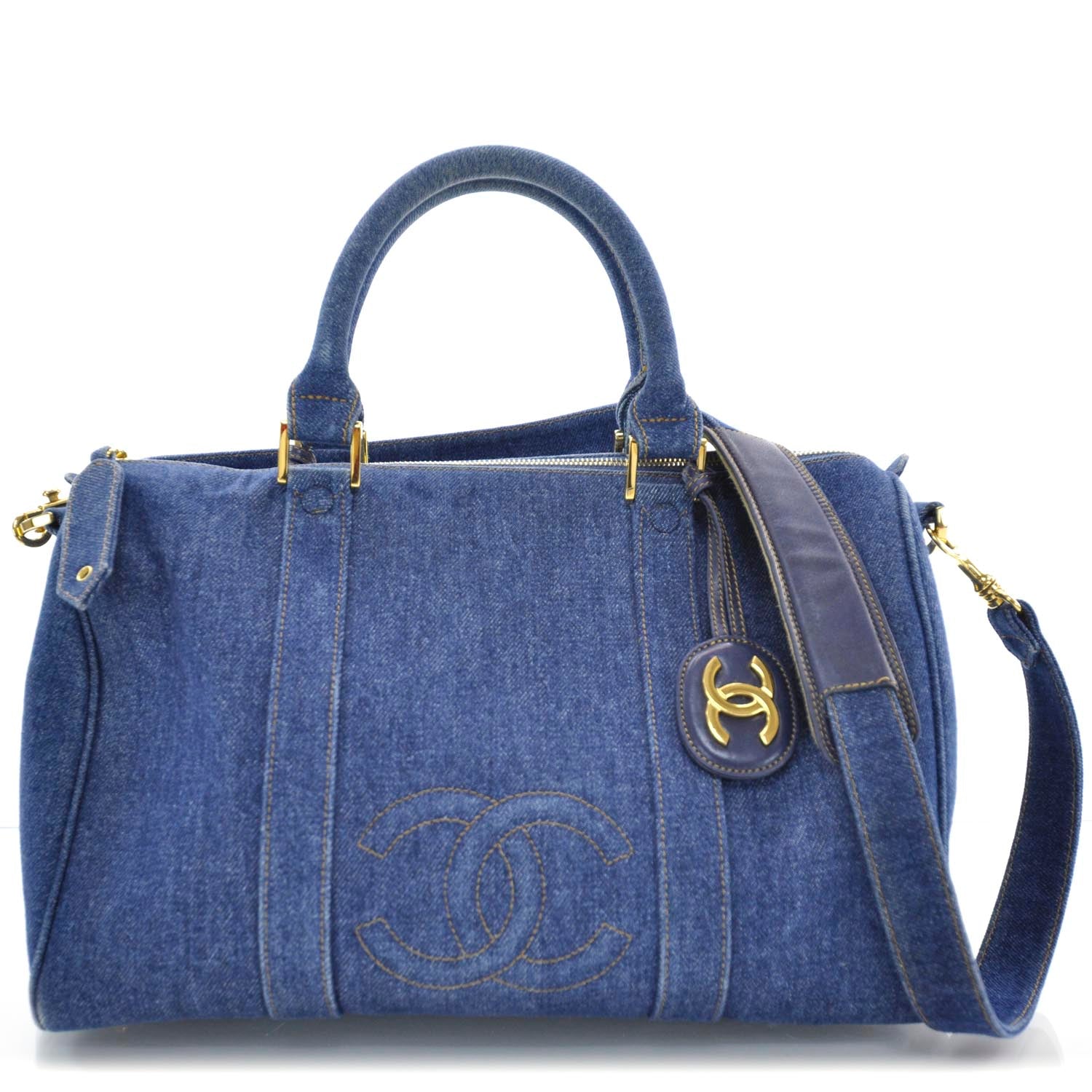 Chanel Denim CC Boston 1 of 10