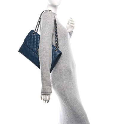 Chanel Calfskin Quilted In the Business Flap Dark Navy Blue 2 of 11