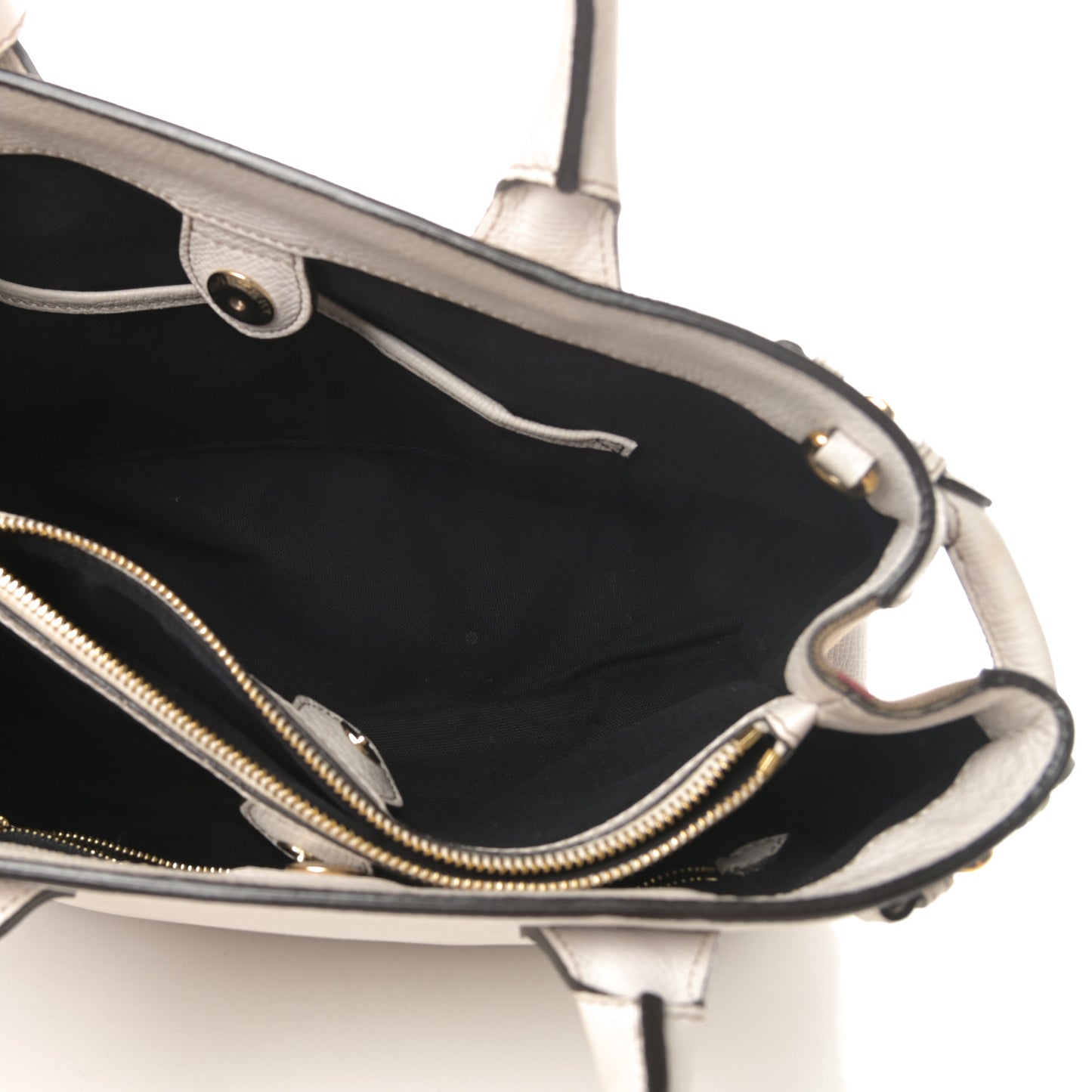Derby Calfskin House Check Medium Banner Tote Beige