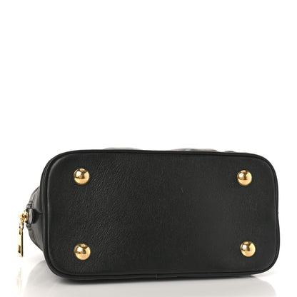 Louis Vuitton Calfskin Bubblegram Alma BB Black 4 of 9