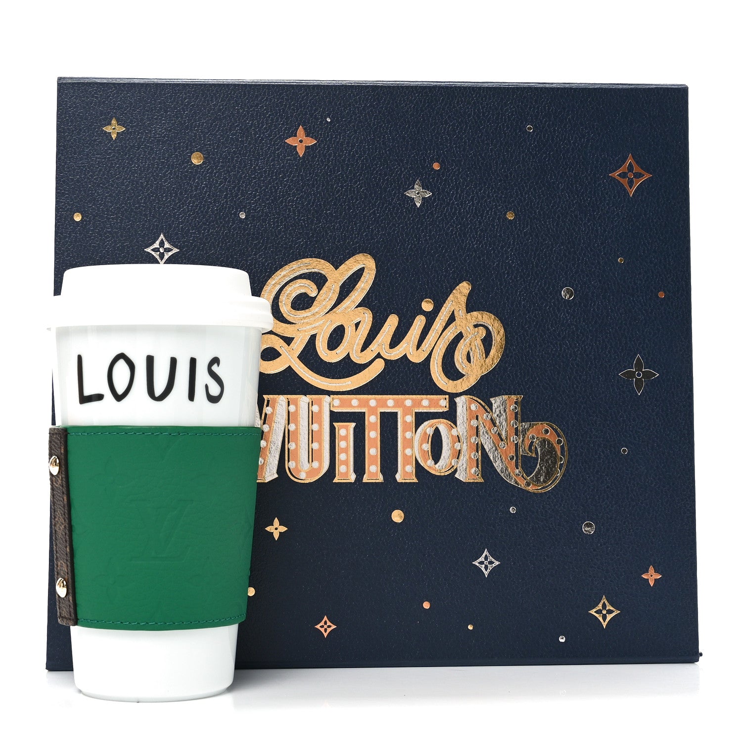 Louis Vuitton Porcelain Taurillon Louis Cup Green 10 of 10