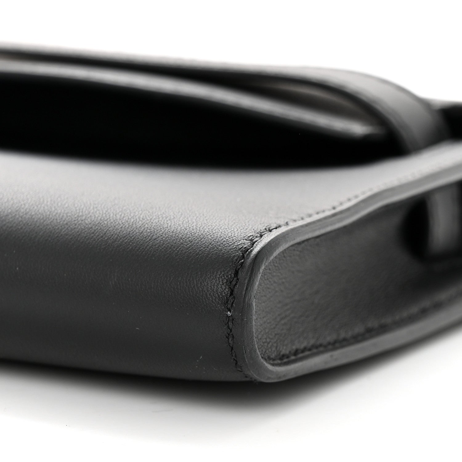 Hermes Swift Kelly Cut Clutch Pochette Black 10 of 11