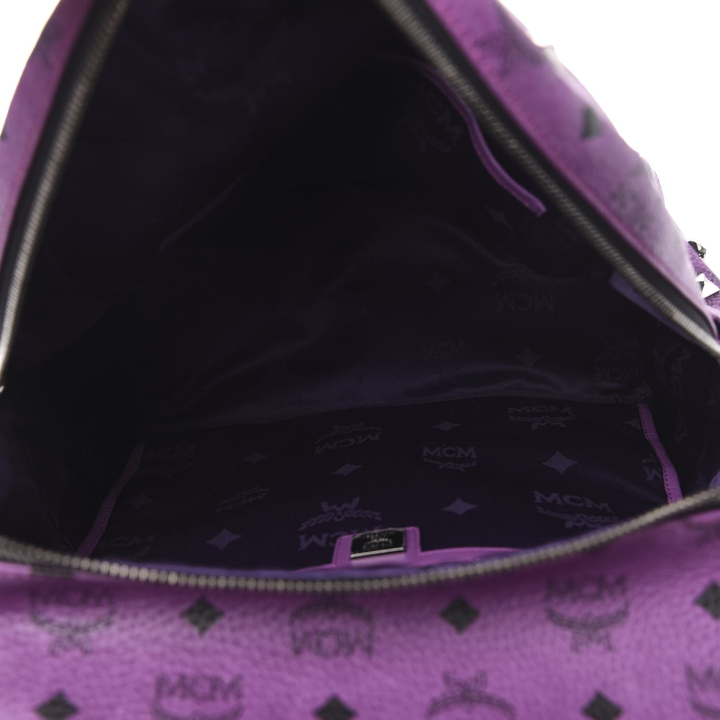 Visetos Studded Medium Stark Backpack Purple