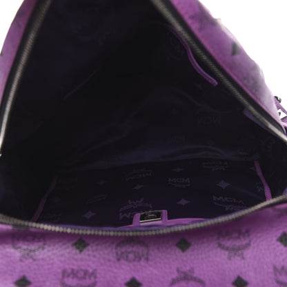 MCM Visetos Studded Medium Stark Backpack Purple 4 of 8