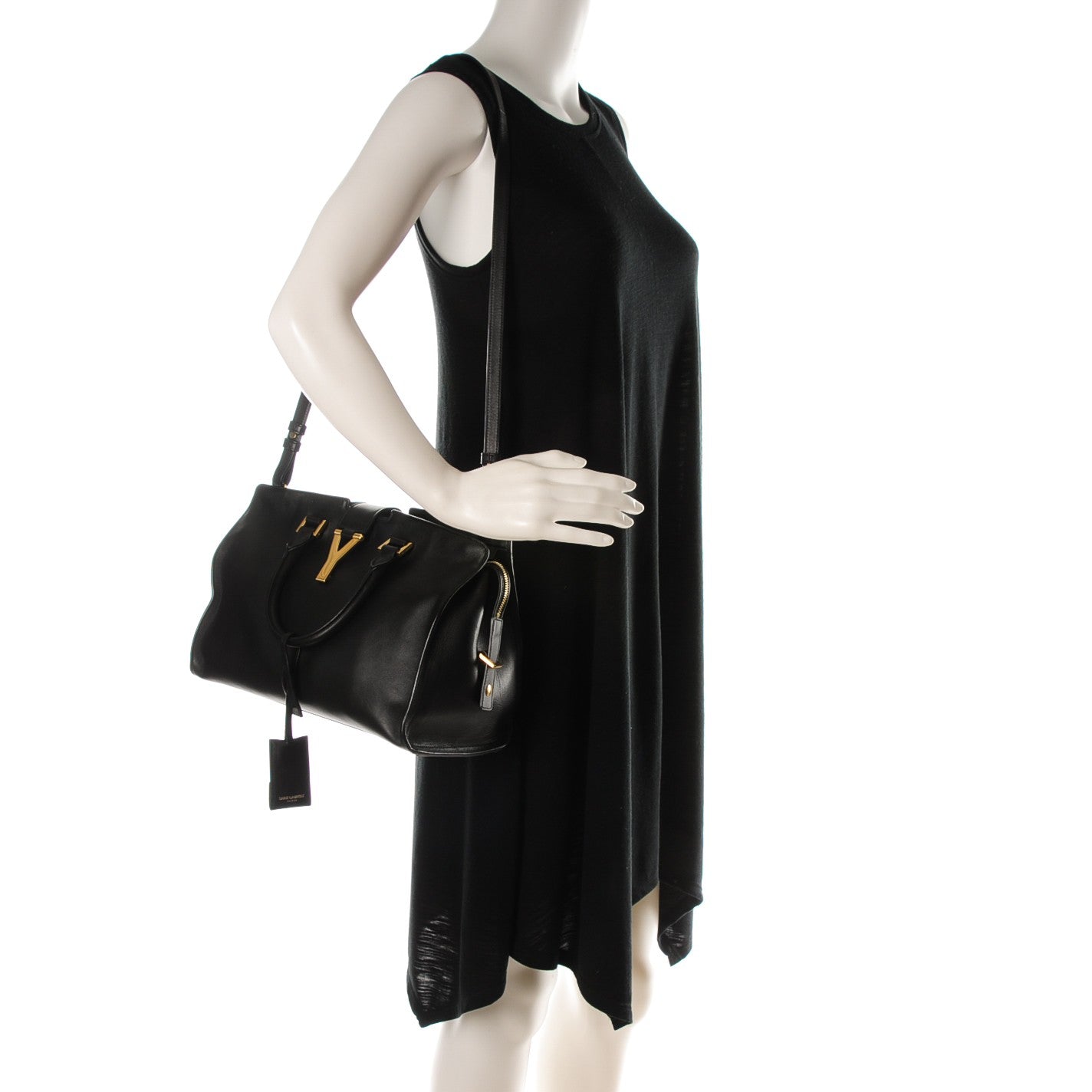 Saint Laurent Calfskin Small Classic Y Cabas Black 2 of 7