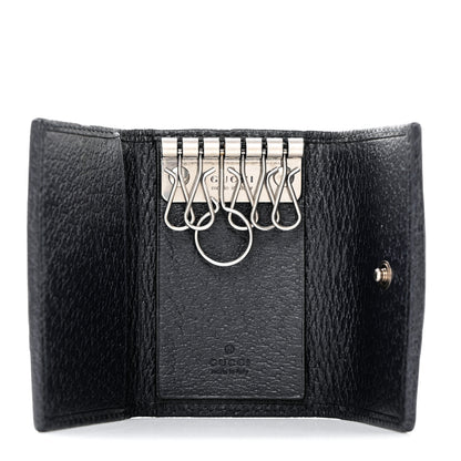 Gucci GG Supreme Monogram Web Ophidia 6 Key Holder Case Beige Blue 5 of 8