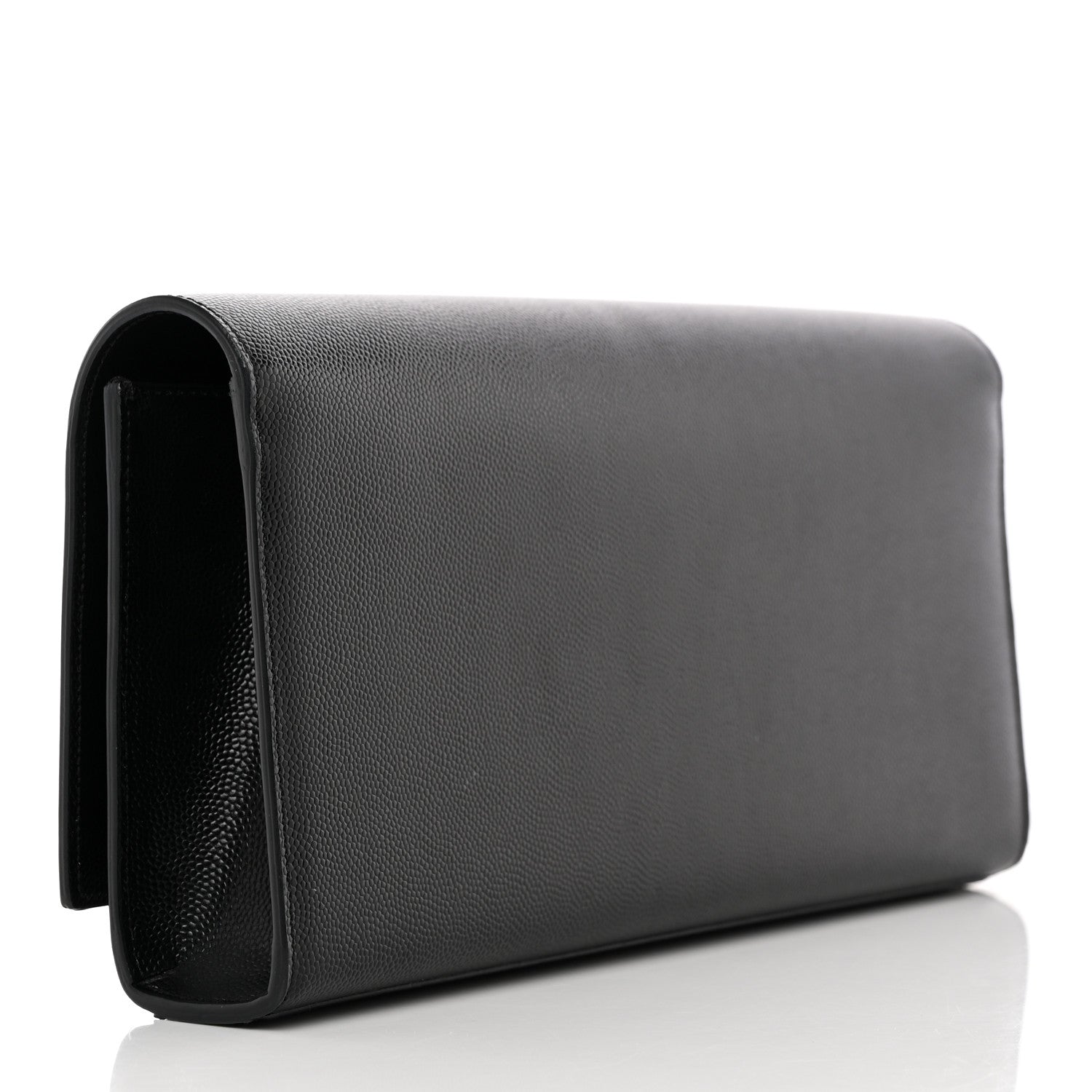 Saint Laurent Grain De Poudre Monogram Cassandre Clutch Black 3 of 7