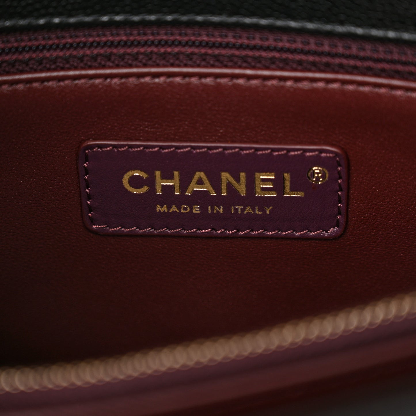 Caviar Quilted Small Coco Handle Flap Black