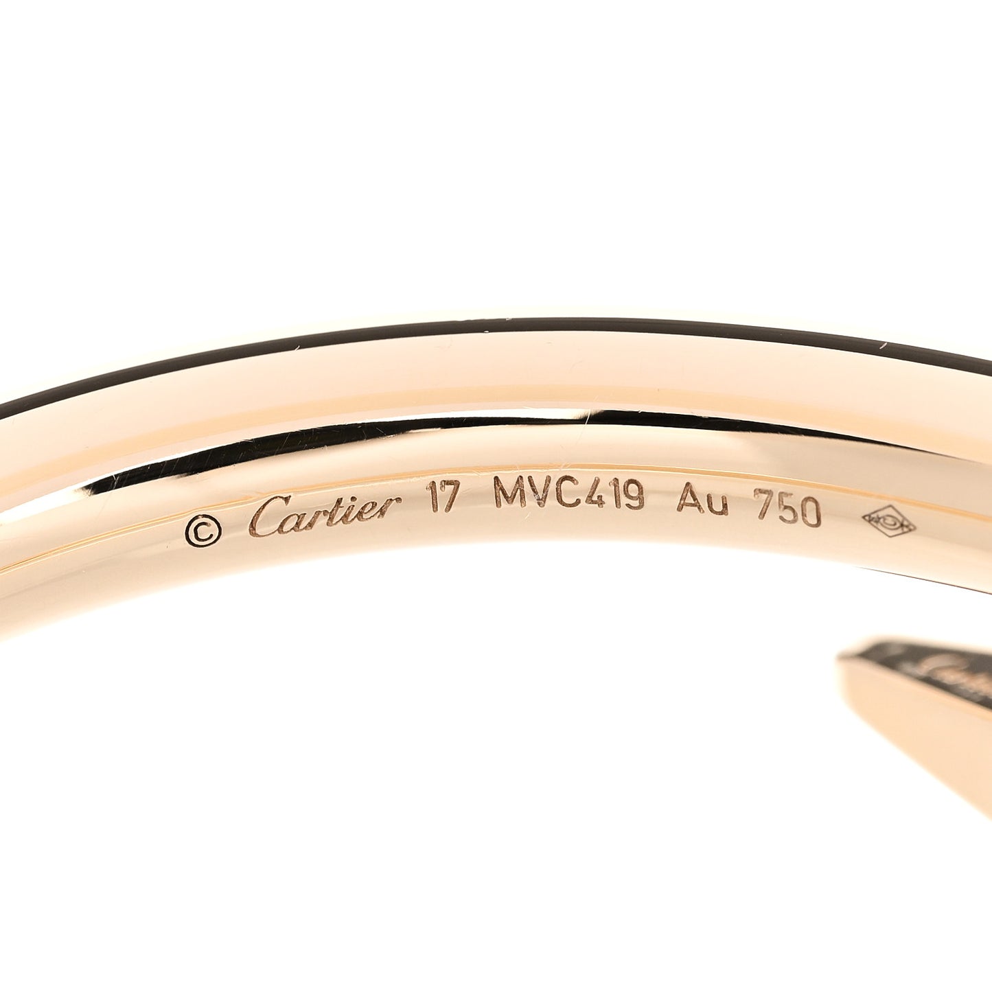 18K Yellow Gold Juste Un Clou Large Bracelet 17