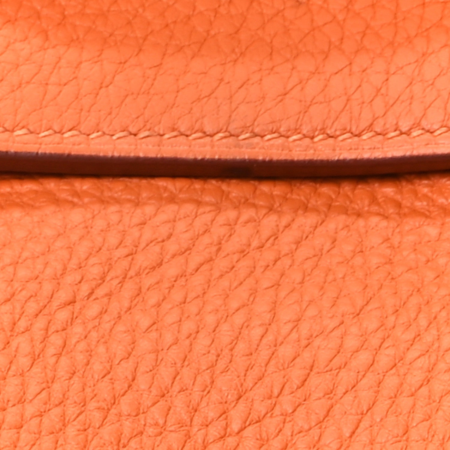 Hermes Taurillon Clemence Birkin 40 Orange 8 of 10