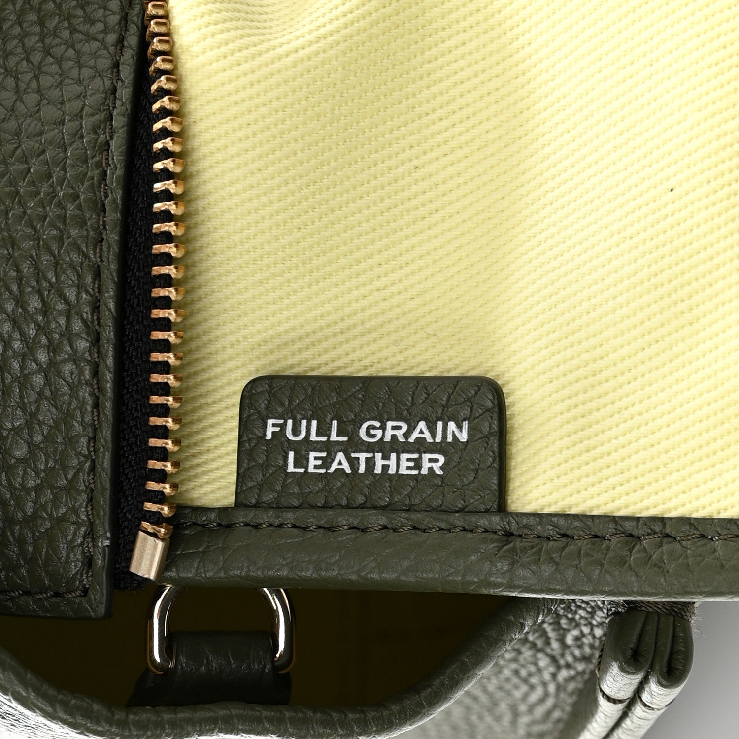Marc Jacobs Grained Calfskin Small The Tote Bag Bronze Green 11 of 12