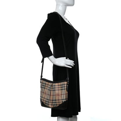 Burberry Haymarket Check Hartham Crossbody Chocolate 2 of 14