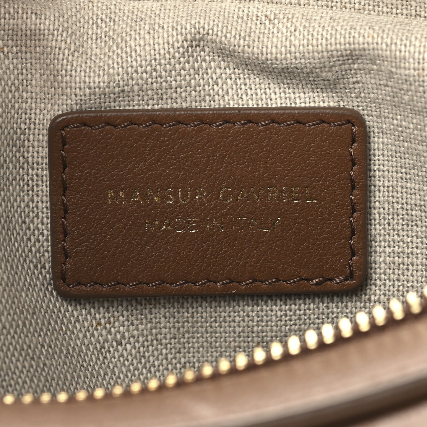 Soft Calfskin Moon Sling Bag Brown
