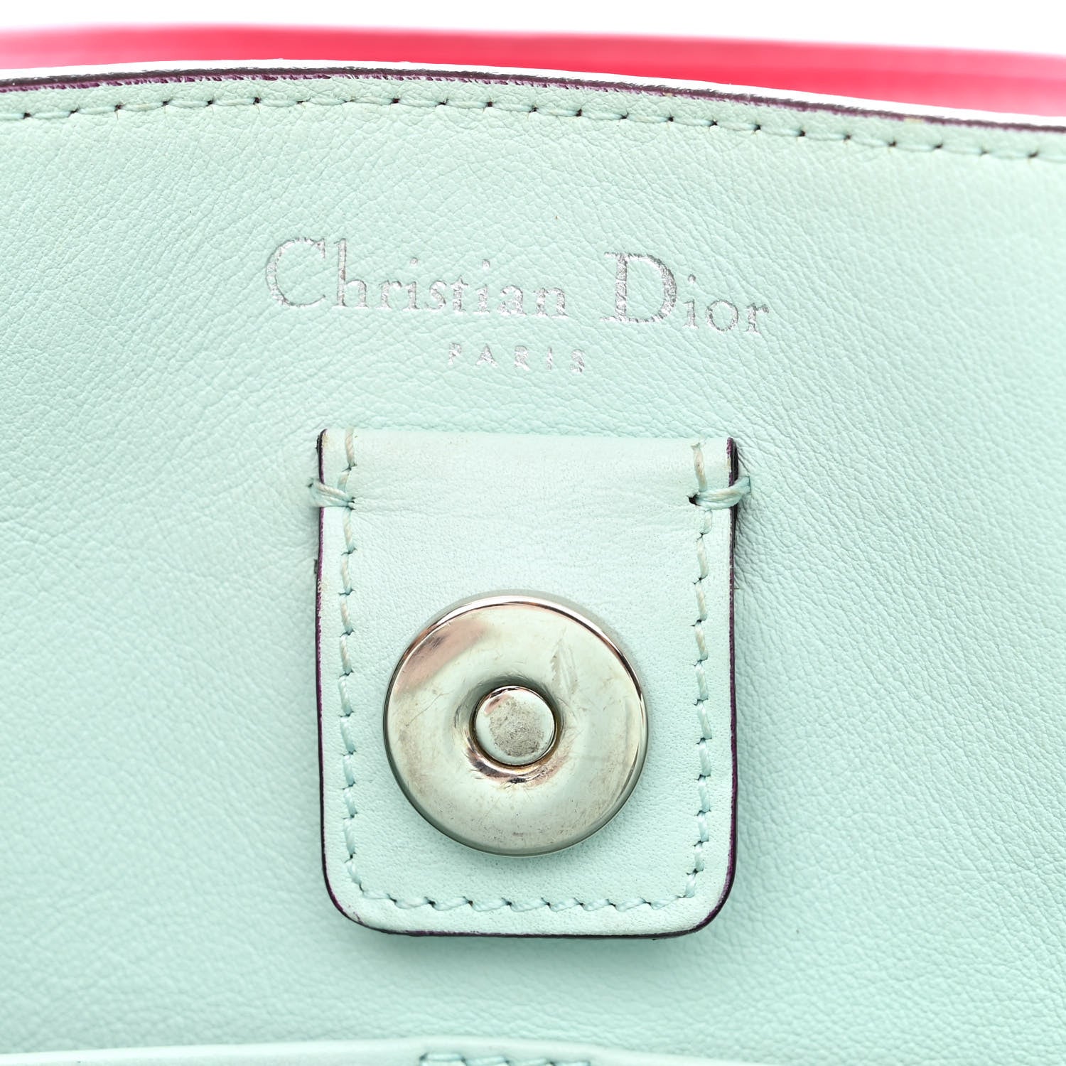 Christian Dior Bullcalf Medium Diorissimo Tote Fuchsia 8 of 15