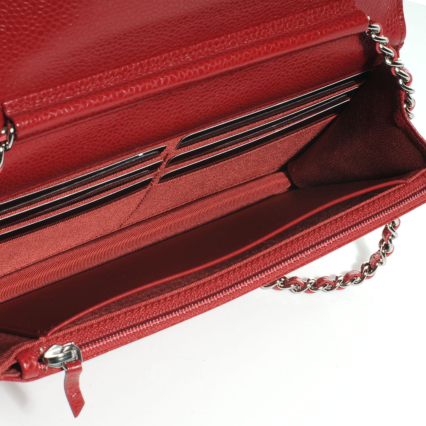 Caviar Classic Wallet on Chain WOC Red