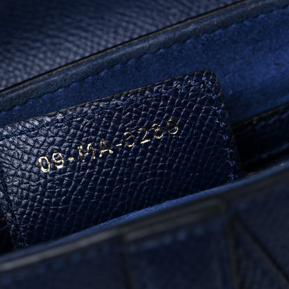 Christian Dior Grained Calfskin Saddle Bag Indigo 7 of 13