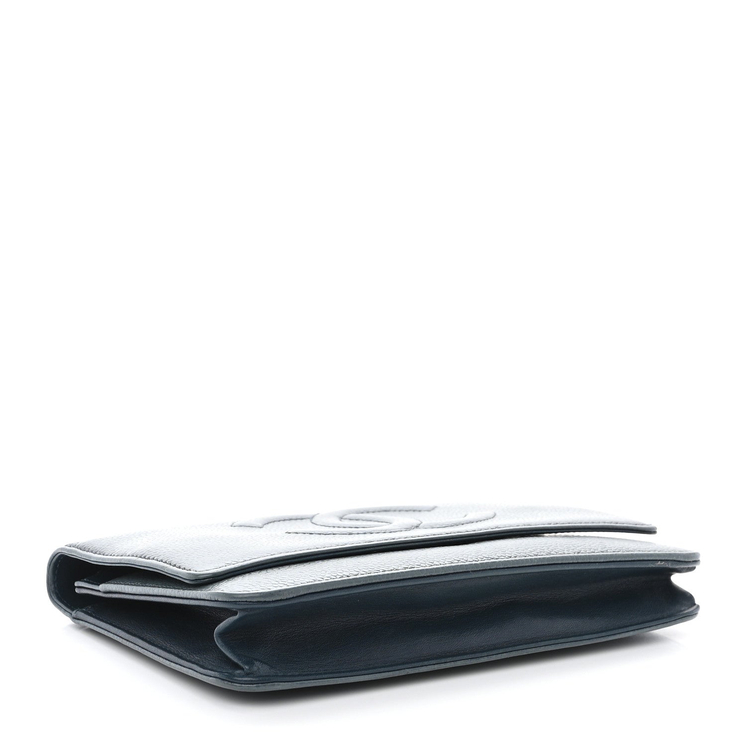 Chanel Caviar Timeless CC Wallet on Chain WOC Navy 4 of 14