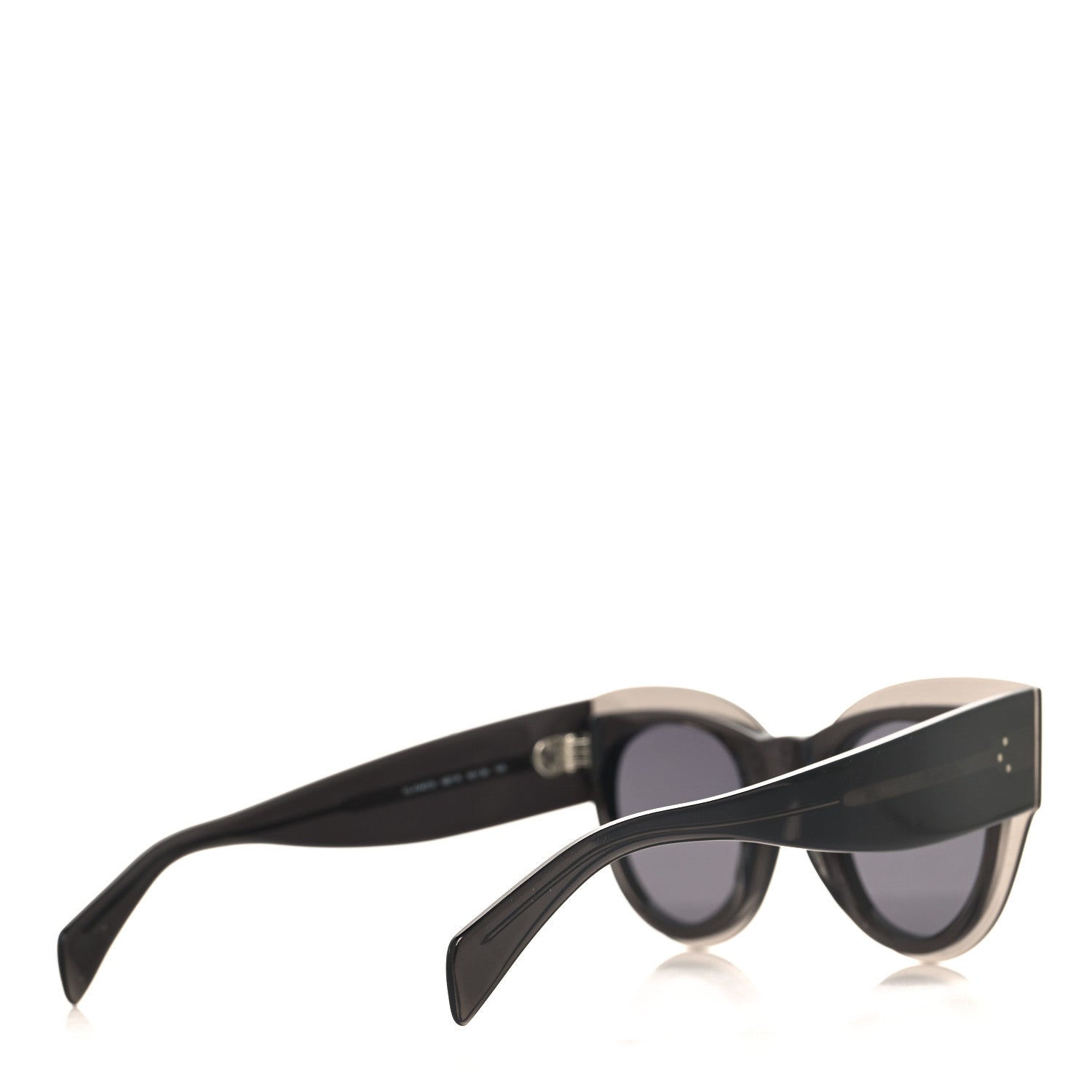 Celine Acetate Petra Sunglasses CL41447/S Transparent Black 4 of 6