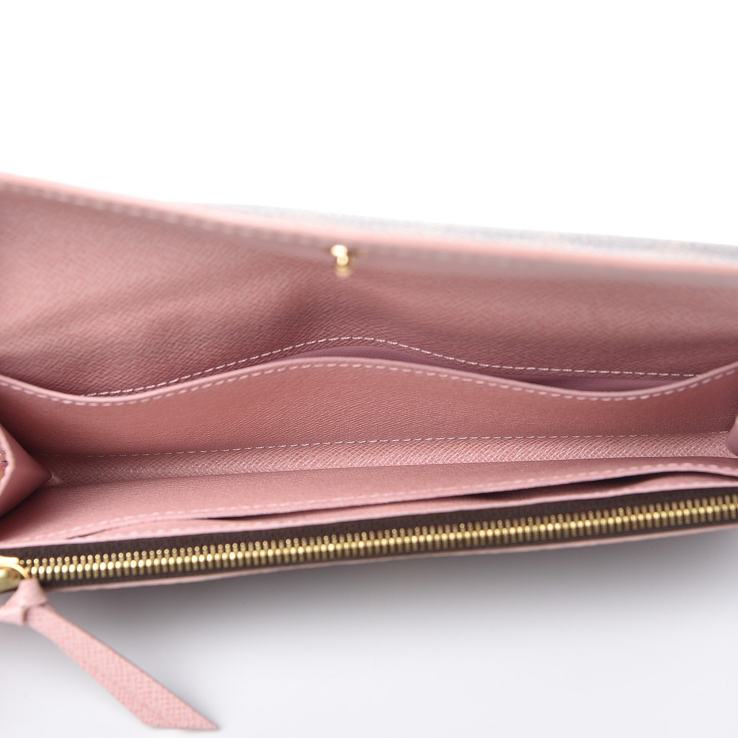 Damier Ebene Caissa Wallet Rose Ballerine