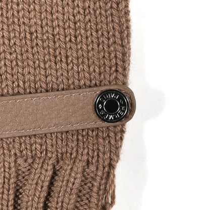 Hermes Cashmere Deerskin Baltimore Gloves S Etoupe 3 of 4