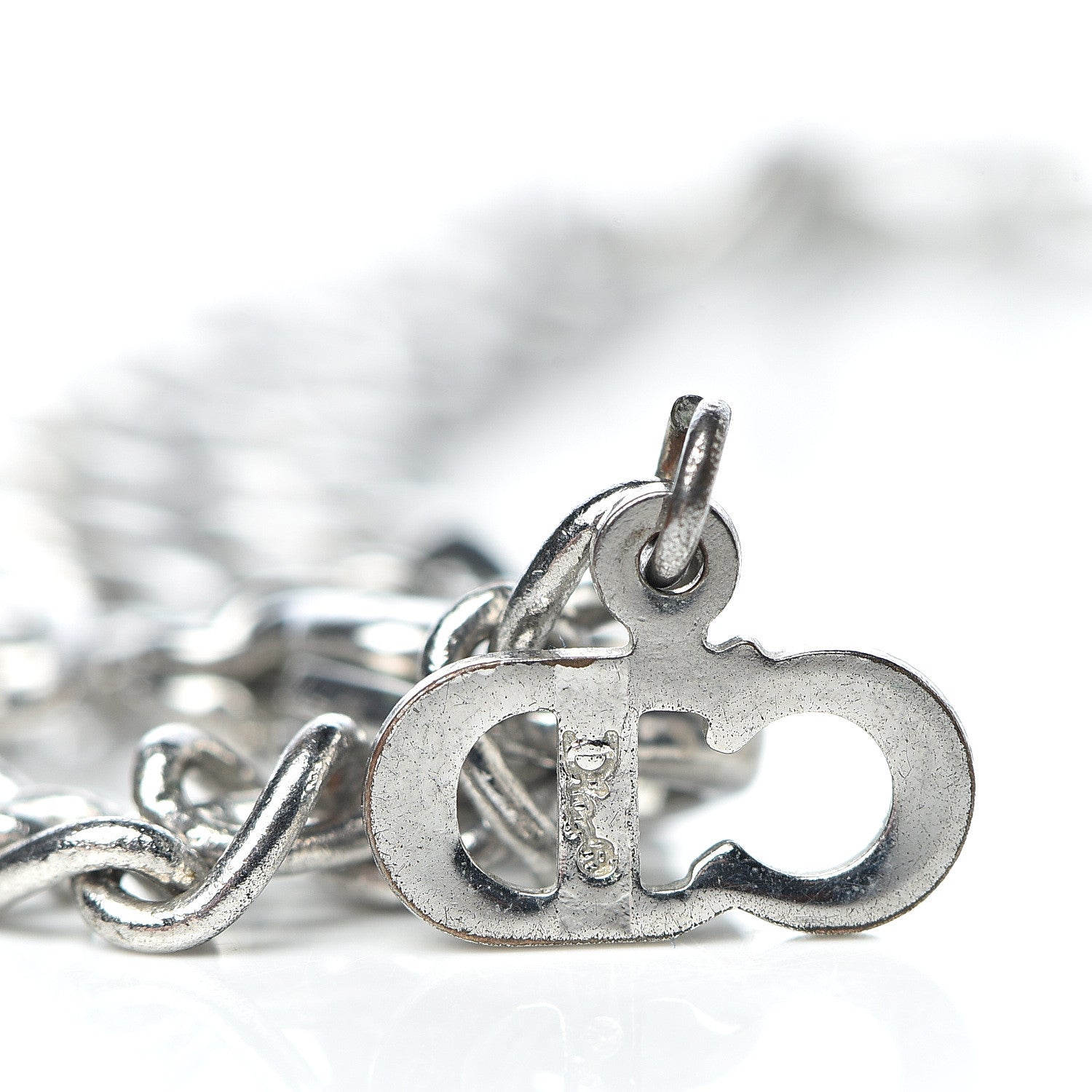 Christian Dior Metal CD Bracelet Silver 4 of 4
