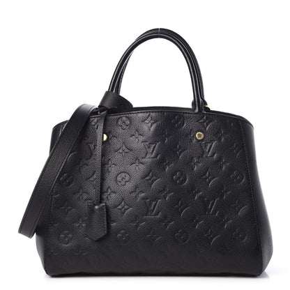 Louis Vuitton Empreinte Montaigne MM Black 1 of 9